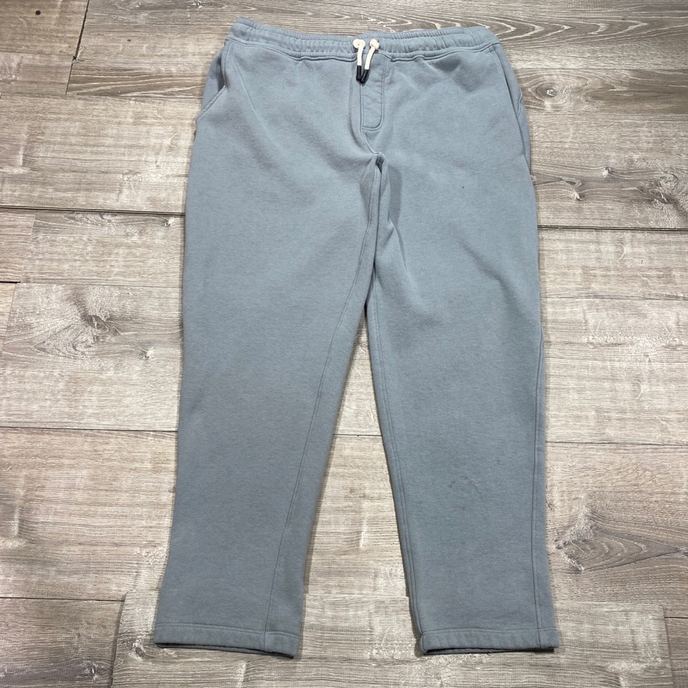 PTO Mens Joggers Sweatpants Blue Size 38 Elastic Waist‎ Drawstring